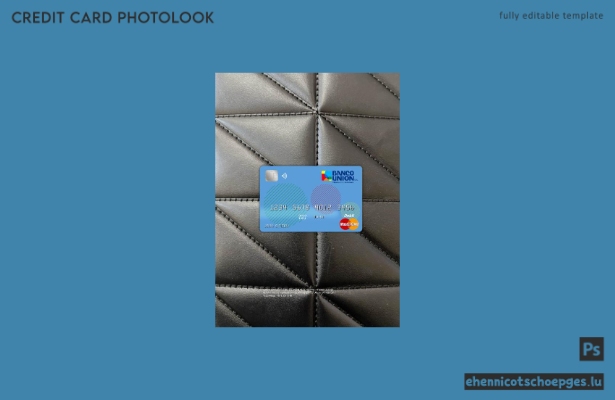 Bolivia Banco Union Bank Mastercard Fotoansicht Beispielvorschau